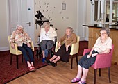 Exercise class at a care home