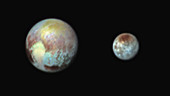 Pluto and Charon,New Horizons image