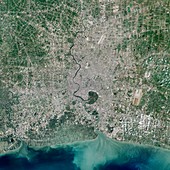 Bangkok,Thailand,satellite image