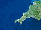 Cornwall,satellite image