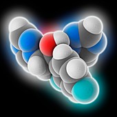 Fluconazole drug molecule