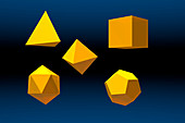 Basic Geometric Solids,illustration
