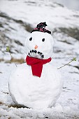 A snowman on Wrynose Pass,UK