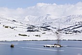 Snowfall over the Lake District,UK