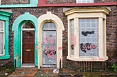 Boarded up houses