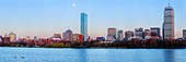 Full moon over Boston,USA