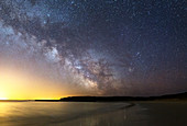 Milky Way over the coast