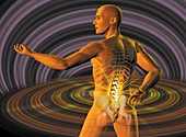 Lower back pain,conceptual image