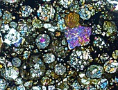 Meteorite JaH 055,light micrograph