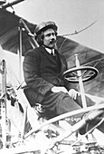 Samuel Franklin Cody in his biplane