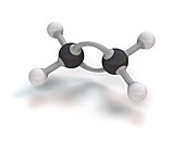 Ethene molecule,illustration