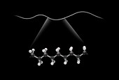 Linear molecule,illustration