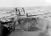 Bitumen well in Iraq,1930s
