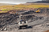 The Glentaggart open cast coal mine