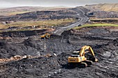 The Glentaggart open cast coal mine