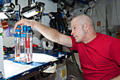 Steve Swanson,US astronaut,on the ISS