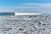 Antarctic iceberg and sea ice
