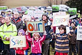 Protest against public forest selloff,UK