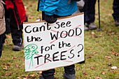 Protest against public forest selloff,UK