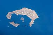 Santorini caldera,ISS image