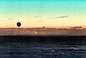 Gaston Tissandier's balloon silhouette