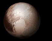 Pluto from space,illustration