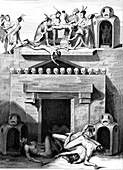 Human sacrifice,illustration