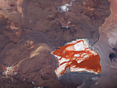 Laguna Colorada,Bolivia,ISS image
