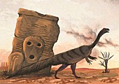 Plateosaurus dinosaur,illustration