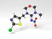 Thiamethoxam molecule,Illustration