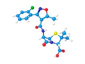 Cloxacillin molecule,Illustration