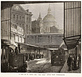 Blackfriars underground station,1875