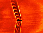 Supersonic shock waves,Schlieren image