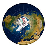 Arctic land claims,illustration