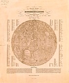 Map of the visible side of the Moon,1837