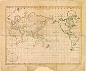 World map,1785