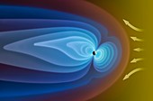 Artwork of Earth's magnetosphere