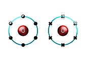 Bond formation in oxygen molecule
