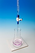 Titrating a reactant from a burette