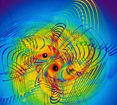Gravitational waves,artwork