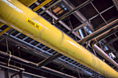Natural gas pipe in a power station