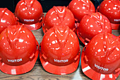 Hard hats for visitors