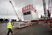 Parts for the Walney offshore wind farm