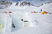 Camp toilet,Mt Vinson Camp,Antarctica