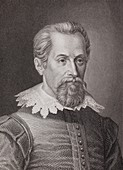 1620 Johannes Kepler Astronomer portrait