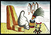 Aztec burial ritual,16th century