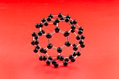 Buckminsterfullerene molecular model