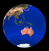 Whole Earth NOAA satellite mosaic (1km resolution)