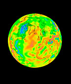Gravity map of the whole Earth