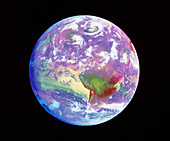 GOES satellite image of South America